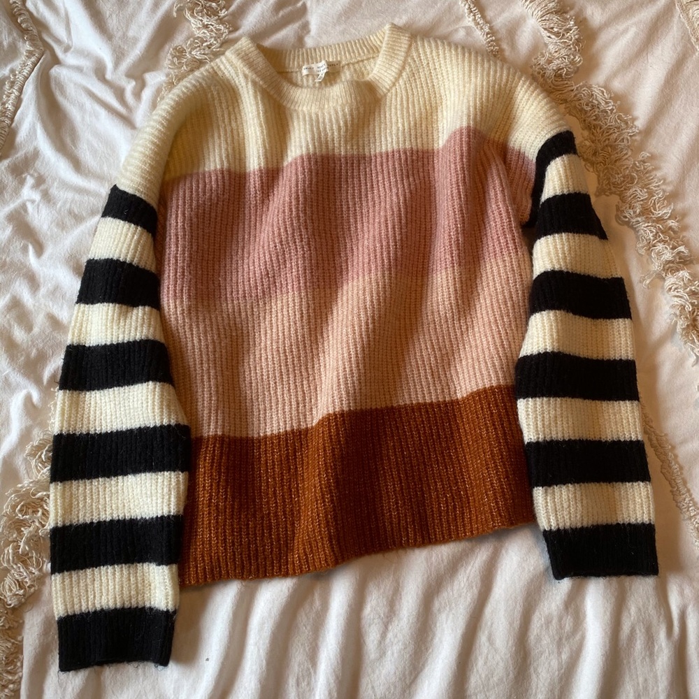Urban outfitters color block striped sweater